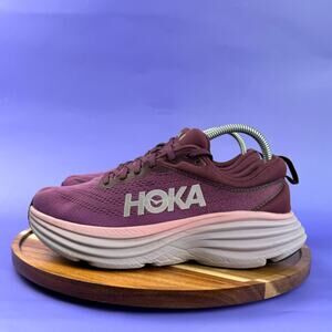 WOMENS HOKA ONE BONDI 8 SIZE 8 'BEAUTYBERRY/ GRAPE WINE'